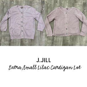 J.Jill – Lot of 2 Lilac Cardigan Sweaters XS